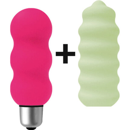 JOYSTICK MICRO GYRO ESTIMULADOR CON FUNDAS ROSA Y PISTACHO - 001