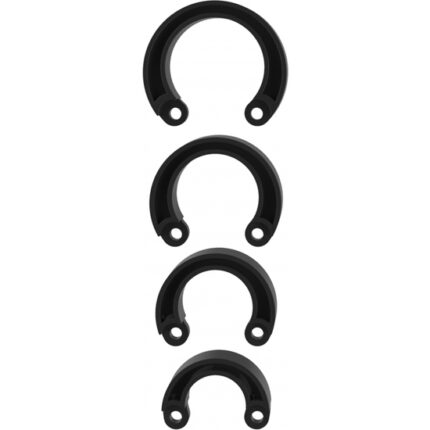 JUEGO DE ANILLOS EXTRA GRANDE MANCAGE  - NEGRO - 001