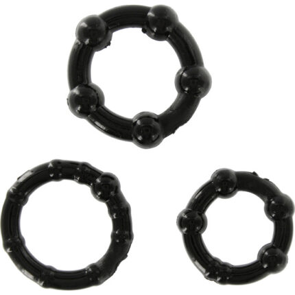 JUEGO TRES ANILLOS PENE NEGROS - 001