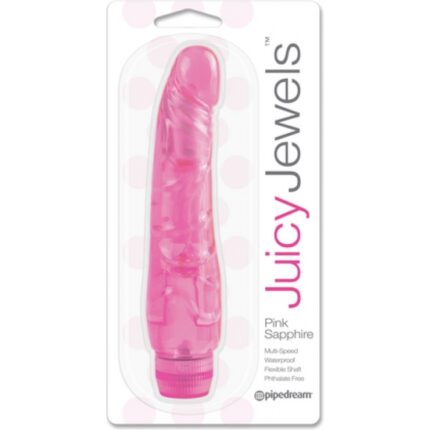 JUICY JEWELS ZAFIRO ROSA VIBRADOR - 002