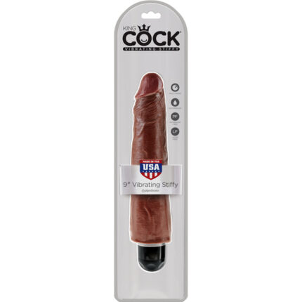 9CM VIBRADOR STIFFY MARRÓN - 001