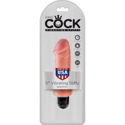 KING COCK 5 VIBRADOR STIFFY FLESH - 002
