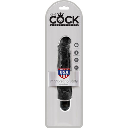 KING COCK 7 VIBRADOR STIFFY NEGRO - 002