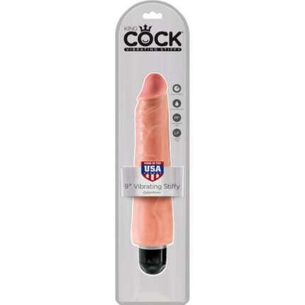 KING COCK 9 VIBRADOR STIFFY FLESH - 002