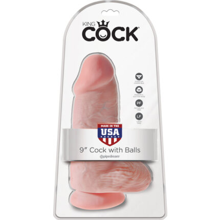 KING COCK CHUBBY PENE CON TESTÍCULOS 23CM - 002