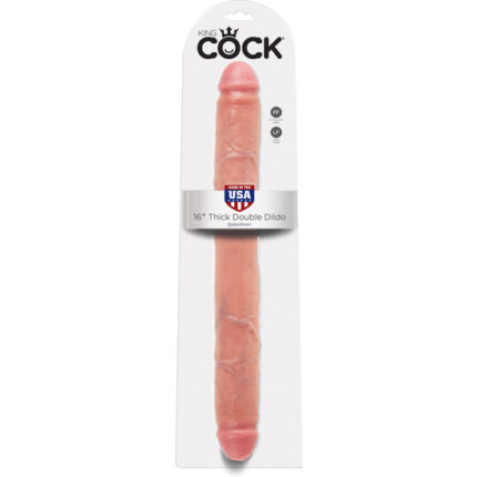 KING COCK DOBLE PENE REALISTICO 40.5 CM - 002