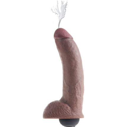 KING COCK PENE EYACULADOR MARRÓN 9 CM - 001