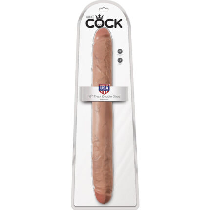 KING COCK PENE GRUESO DOBLE PENETRACIÓN 40CM MULATO - 002