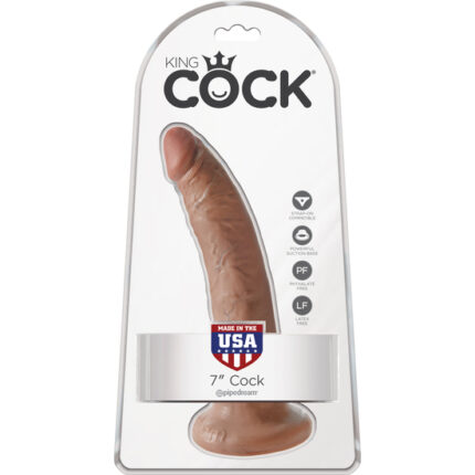 KING COCK PENE REALÍSTICO 20CM MULATO - 002