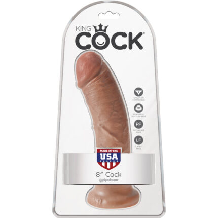 KING COCK PENE REALÍSTICO 20CM MULATO - 002