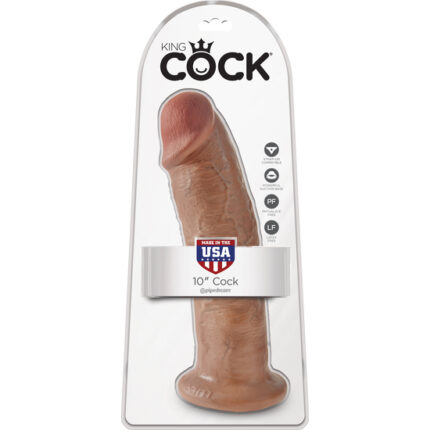 KING COCK PENE REALÍSTICO 25CM MULATO - 002