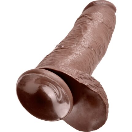 KING COCK PENE REALISTICO CON TESTICULOS 30.5 CM MARRON - 002