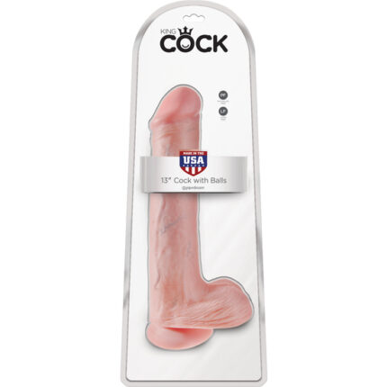KING COCK PENE REALÍSTICO CON TESTÍCULOS 33CM - 002