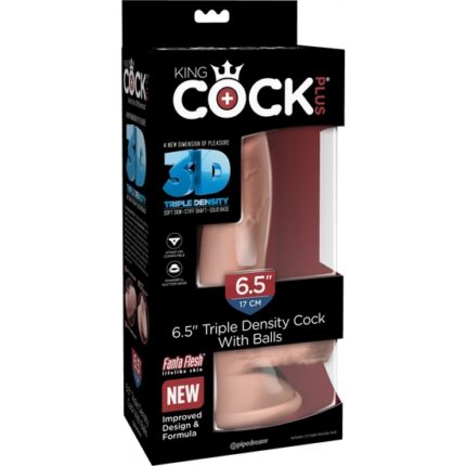 KING COCK - PENE REALÍSTICO CON TESTÍCULOS TRIPLE DENSIDAD 20X9CM - 002