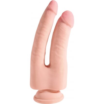 KING COCK - PENE REALÍSTICO DOBLE - TRIPLE DENSIDAD 24X8CM - 001