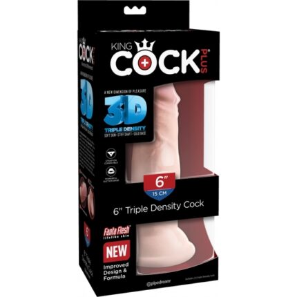 KING COCK - PENE REALÍSTICO TRIPLE DENSIDAD 18X7CM - 002