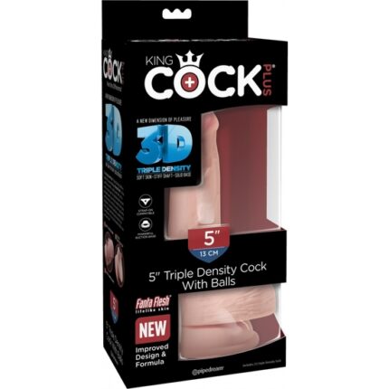 KING COCK - PENE REALÍSTICO TRIPLE DENSIDAD 19X8CM - 002