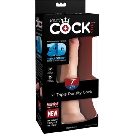 KING COCK - PENE REALÍSTICO TRIPLE DENSIDAD 20X7CM - 002