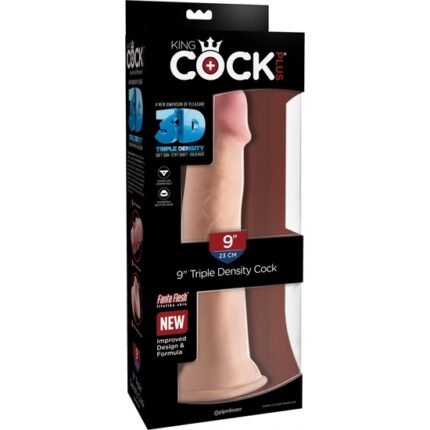 KING COCK - PENE REALÍSTICO TRIPLE DENSIDAD 25X8CM - 002