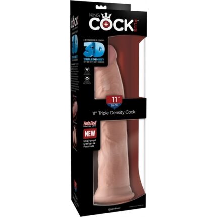 KING COCK - PENE REALÍSTICO TRIPLE DENSIDAD 28X7CM - 002