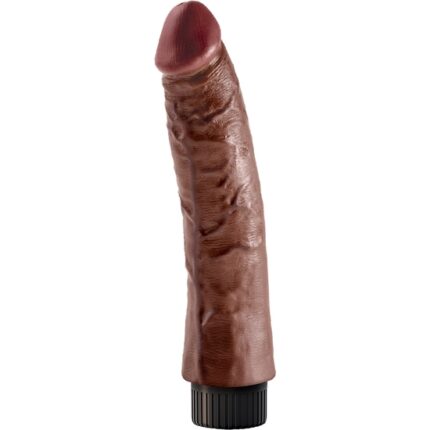 KING COCK PENE REALÍSTICO VIBRADOR 18 CM MARRÓN - 002