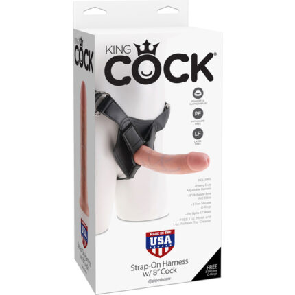 KING COCK STRAP-ON HARNESS W/8 - 002