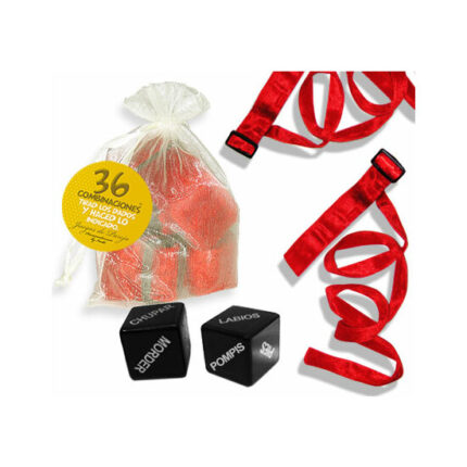 KIT BOLSA 2 ATADURAS ROJAS + 36 COMBINACIONES DE AMOR - 001