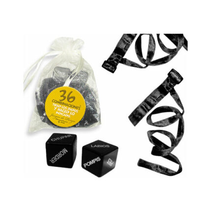 KIT BOLSA ORGANZA 2 ATADURAS NEGRO + 36 COMBINACIONES - 001