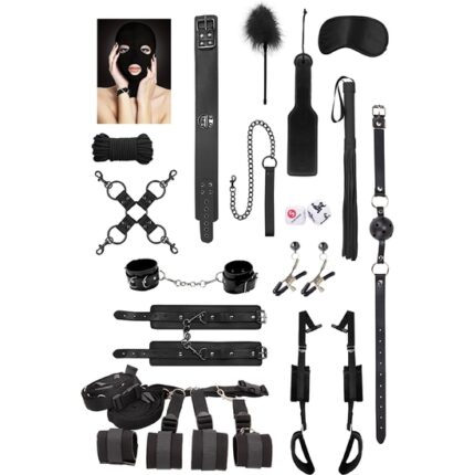 KIT BONDAGE USUARIOS AVANZADOS - NEGRO - 002