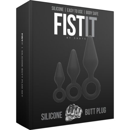 KIT DE 3 PLUGS SILICONA - NEGRO - 002