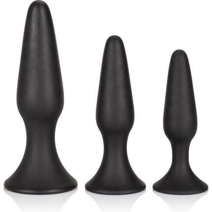 KIT DE ENTRENAMIENTO ANAL DE SILICONA NEGRO - 001