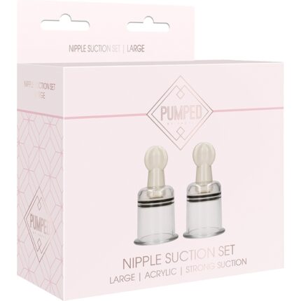KIT DE SUCCIONADOR DE PEZONES GRANDE - TRANSPARENTE - 002
