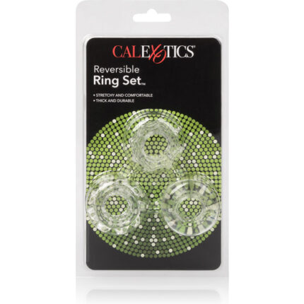 KIT DE TRES ANILLOS REVERSIBLES TRANSPARENTES - 002