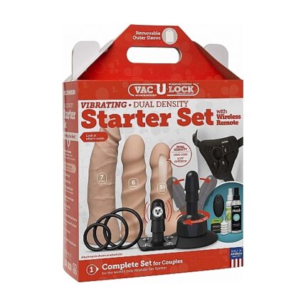 KIT DUAL DENSITY ULTRASKYN VIBRADOR PARA PRINCIPIANTES - VAINILLA - 002