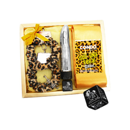 KIT EROTIC VIBRADOR SÓC UNA FERA (ANIMAL PRINT) - CATALÁN - 001