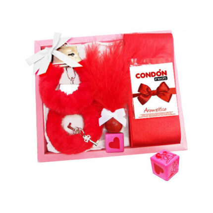 KIT ERÓTICO ROJO PLUMERO LAZO - 001