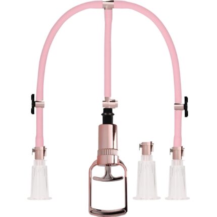 KIT MEDIANO DE SUCCIÓN PARA PECHOS Y CLÍTORIS - ROSA - 001