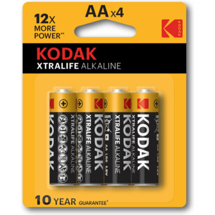 KODAK XTRALIFE ALKALINE AA - 4UDS - 001