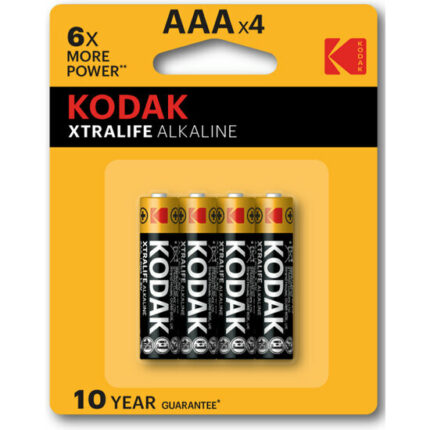 KODAK XTRALIFE ALKALINE AAA - 4UDS - 001