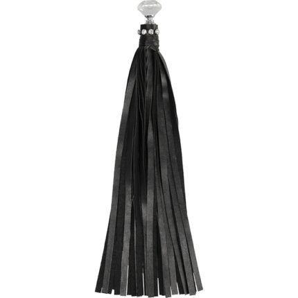 LÁTIGO CON TACHUELAS DE DIAMANTE - NEGRO - 001