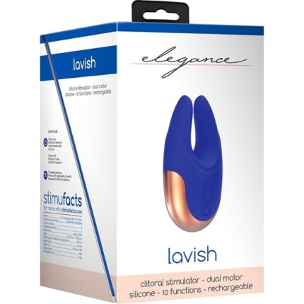LAVISH ESTIMULADOR DUAL PARA CLÍTORIS - AZUL - 002