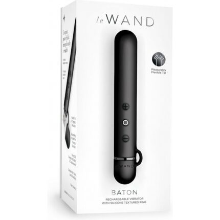 LE WAND BATON - MINI VIBRADOR SILICONA - NEGRO - 002