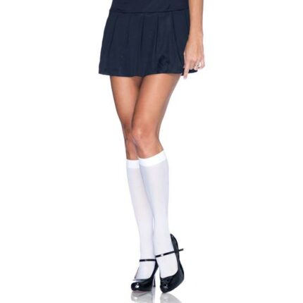 LEG AVENUE CALCETINES DE NYLON BLANCOS - 001