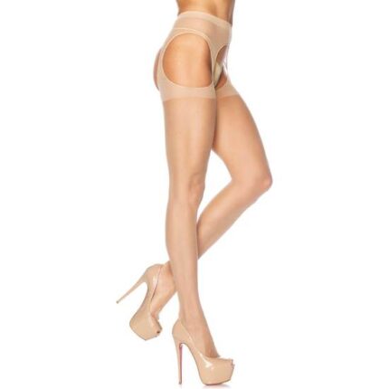 LEG AVENUE MEDIAS CON LIGUERO ADJUNTO NUDE - 001