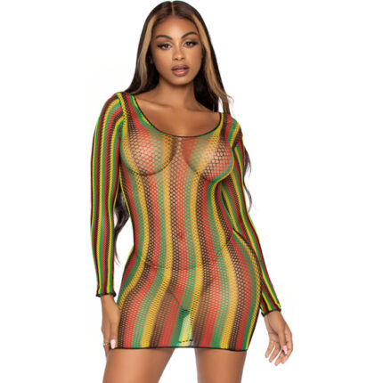 LEG AVENUE MINIVESTIDO DISEÑO RASTA - 001