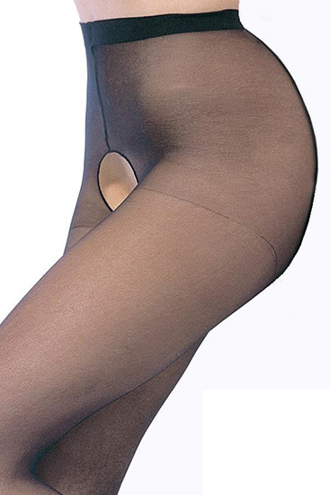 LEG AVENUE PANTIES DE NYLON CON ABERTURA EN LA ENTREPIERNA - 002