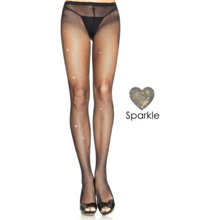 LEG AVENUE PANTYS REJILLA CON STRASS - 002