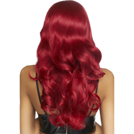 LEG AVENUE PELUCA LARGA ONDULADA COLOR ROJO - 002