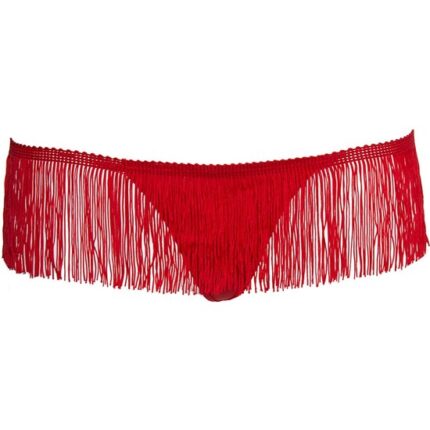 LEG AVENUE TANGA ROJO CON FLECOS - 001