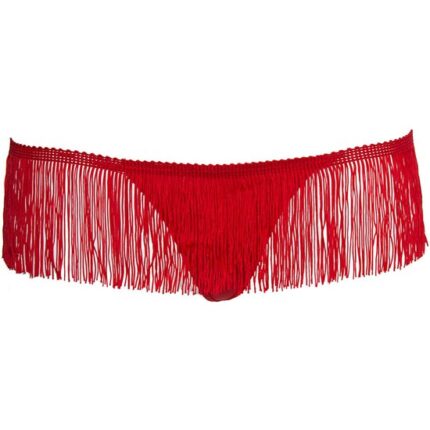 LEG AVENUE TANGA ROJO CON FLECOS - 001